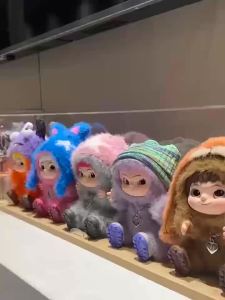 Bandai | New Wakuku Fuzzy Trendy Fun Party Blind Box Cute Wakuku Action Figure Mystery Box Cute Doll Bag Pendant Doll Surprise Bag Gift
