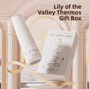 High Appearance Lily of the Valley Design Smart Color Screen Drink Reminder Water Bottle