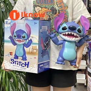 I know Large-Sized Stitch Action Figure Model - Lilo & Stitch Series Life Scene Trendy Blind Box Desktop Collectible Figurine