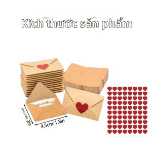 30 Chiếc Phong Bì Mini Có Hình Trái Tim Dán Ghi Chú Tình Yêu Thẻ Cho Những Dịp Lãng Mạn Đám Cưới Lễ Tình Nhân Quà Tặng Cho Bạn Trai Bạn Gái