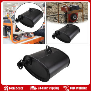 Exhaust Muffler Assembly Accessories Upgraded Diesel Engine Water Pump Accessories Parts Metal Quiet Flow Exhaust with Muffler Exhaust Muffler Metal Upgraded Replacement Direct for Gasoline Generator 2-3/5-8kW Spare Part Accessory Silence Tool Pipe Part
