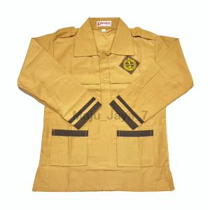 Seragam sekolah kemeja Pramuka siaga lengan panjang