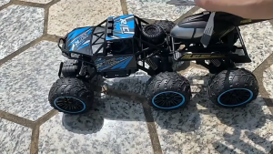 Remote Control Car Off-road Rock Crawler Four Channel Lights Driving Children Automobile Toy Gift