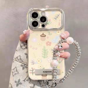 SHUXIE | Protective Phone Case for iPhone 16 15 14 Pro Max 13 12 11 with Hand Chain and Anti-Shock