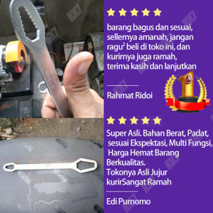 Kunci Pas Universal Torx & Ratchet 8-22mm untuk Sepeda Motor & Mobil