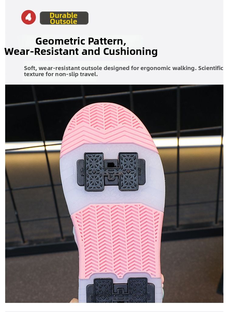 Issue With Patterns Hidden Skating Roller Shoes for Girls Kids Roller Skates with Lights 4 ...