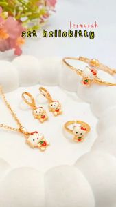 Set Perhiasan Xuping Anak Hello Kitty 0260 Lapis Emas Gold