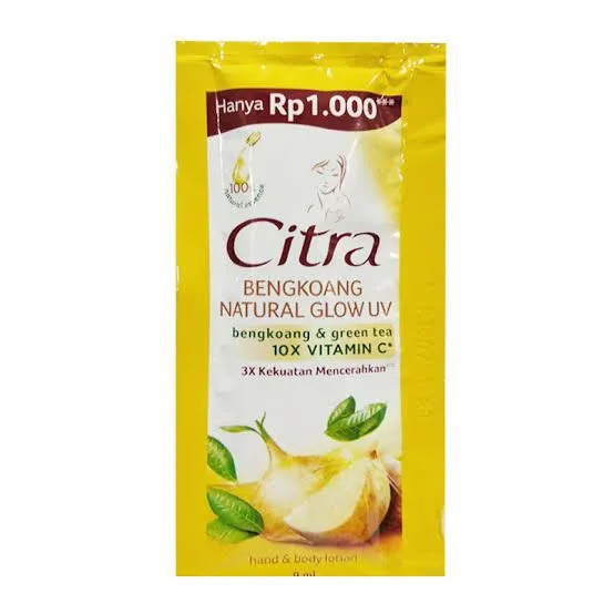 Citra Hand Body Lotion Bengkoang Natural Glow UV Sachet 9 ml
