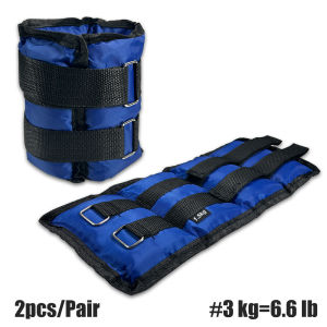 1Pair Wrist Ankle WeightsAdjustable Leg Arm Weight Brace 2/3/4kg Optional Soft Comfortable Wrist Leg Weights for DancingSport