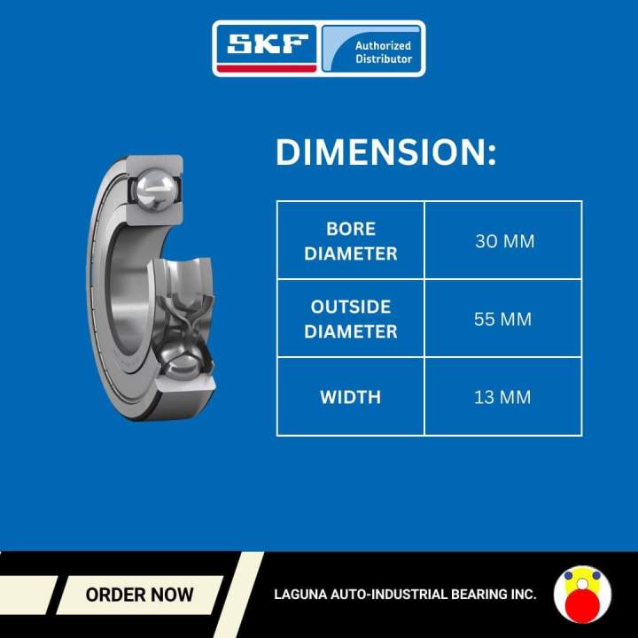 SKF W 6006 - 2Z Deep Groove Ball Bearing | Lazada PH