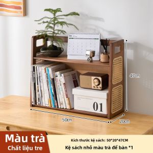 MANHAOSHI | Giá Sách Tre Học Sinh Làm Việc Tại Nhà