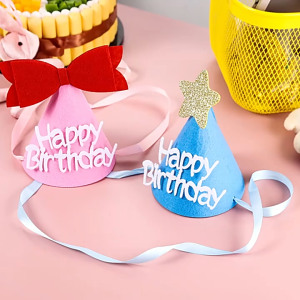 Q12หมวก happy birthday 🎂 (พร้อมส่งจากไทย🇹🇭) ปาร์ตี้วันเกิดสุดน่ารัก💖