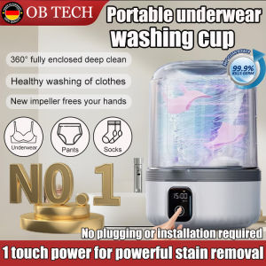OB TECH New Wireless Style Laundry Cup Underwear Mini Washing Machine Unplugged Portable Underwear Underwear Socks Mesin Basuh