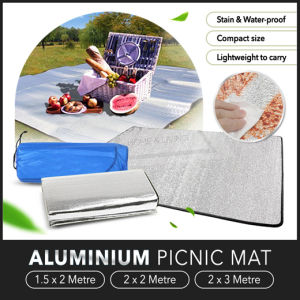 🇸🇬【3 Sizes】Aluminium Picnic Mat / Aluminum Foil Foam Mat / Outdoor Camping Mat / Tent Mat / Ultralight Mat / Waterproof Mat / Beach Cushion BBQ Pad