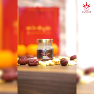 Yến sào Hoàng Việt nguyên chất 30% chưng nhân sâm xuất xứ nước yến Khánh Hòa - Nha trang là loại yến hũ chưng sẵn 70ml  bồi bổ sức khoẻ cho người già