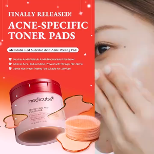Medicube Red Succinic Acid Toner Pad 70ea | New | Acne | Blemish Spot | Brightening | Niacinamide
