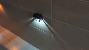 Vimite Solar Wall Light Outdoor lighting IP54 Waterproof Garden Stairs Fence Steps Decoration Light