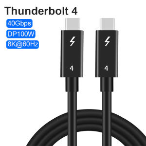 2m Thunderbolt 4 Coaxial Cable USB4 Type C to Type C 40Gbps PD 100W Fast Charging Cable for EGPU iPhone MacBook Air
