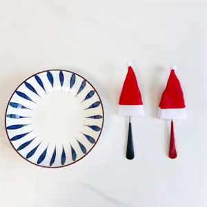Christmas Small Hat Party Dinner Knife and Fork Set Pocket Cover Christmas Decoration Products