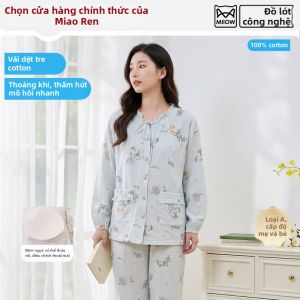 MiiOW | Đồ Ngủ Mùa Hè Cho Bà Bầu Có Đệm Cotton