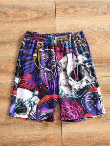 Quần Short Nam Mùa Hè Thường Ngày Cạp Chun Phong Cách Bãi Biển Mùa Hè Quần Short Nam Cạp Chun Cạp Vừa Thoáng Khí Quần Short Thường Ngày