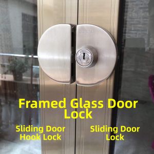 Oral-B | Sliding Door Lock For Framed Glass Aluminium Wooden Doors