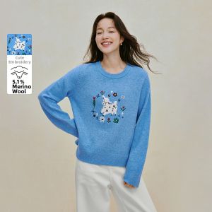 INMAN | French Style Round Neck Slenderizing Long Sleeve Knit Sweater