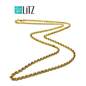 LITZ 916 (22K) Gold Necklace 万字项链 (NX) N0005