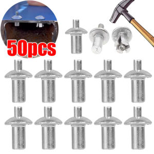 หมุดพูดปูขยายหัวกลมเล็บ 10/20/30/50ชิ้น อัลลอย