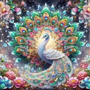500 Pieces Jigsaw Puzzle Flower Animal Peacock Jigsaw Puzzle Educational Toy for Kids Children s Games Christmas Gift
