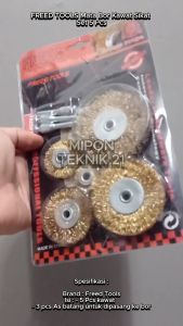 FREED TOOLS Mata Bor Kawat Sikat Set 5 Pcs