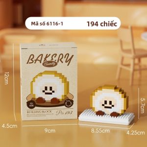 Bộ Đồ Chơi Xếp Hình Bánh Mì Sáng Tạo - Mô Hình Bánh Sandwich & Bánh Cuộn Thụy Sĩ Đồ Chơi Lắp Ráp Mô Phỏng Thức Ăn Cho Trẻ Em Chất Liệu Nhựa ABS