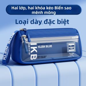 MINGZHUO | Vỏ Bút Đa Năng Đơn Giản Dung Lượng Lớn Hai Lớp Mới 2026