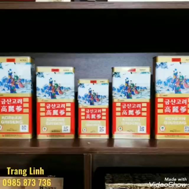 Hồng sâm củ khô hộp thiếc Bio thượng hạng, hộp 75g - Nhân sâm khô hàn ...