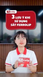 Ferrolip Sắt sinh học dành cho mẹ bầu và người thiếu máu thiếu sắt hộp 20 gói