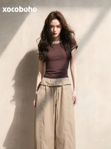 xocoboho | Summer New Set for Work Casual Wear Elegant Beige Suit