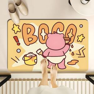 Cute Cartoon Tomato Mat for Bathroom and Commercial Spaces