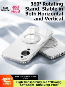DAOWAIREN | Rotatable 360 Degree Transparent Shockproof Phone Case