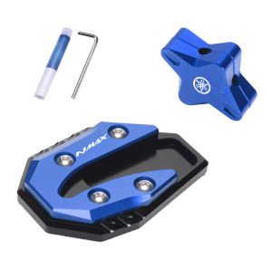 Phụ Kiện Xe Máy Yamaha NMAX 155/125 15-25 Năm Nâng Cấp Chân Đạp Xe Đạp Đế Lớn CNC Nhôm Nguyên Chất Mạ Điện