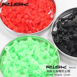 【Ready Stock+COD】 10Pcs 3 Colors Dustproof Bicycle Oils Disc Rubber Dust Cover Brake Caliper Oil Brake Bleeder Exhaust Screw Cap