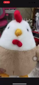 Chicken Plushie Toy Chick Plush Stuffed Animal Toy Birthday Xmas Gift for Kids Boys Girls (9inch Pink)