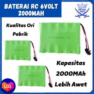 Batre cas mobil remot 6v 2000mah baterai cas RC mobil remote control remot kontrol charger 6v 2000mah