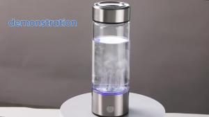 420ML Hydrogen Rich Water Bottle 3Min Quick Electrolysis Portable H2O Super Antioxidants Generator Alkaline Health Botol Hidrogen for Outdoor Sports