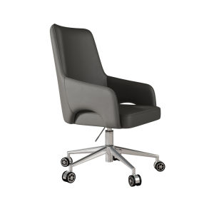 Adjustable Height Computer Chair Home Office Desk Chair Rotatable Designer Chair Front Desk Reception Chair Leather Seat