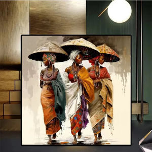 500 1024pcs Jigsaw Puzzle Abstract Art Black African Woman Portrait With Bold Colors And Patterns For Adults Family Fun Gift