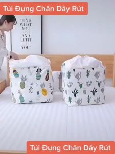Túi đựng quần áo chăn màn vải canvas không thấm nước giỏ đựng đồ đa năng