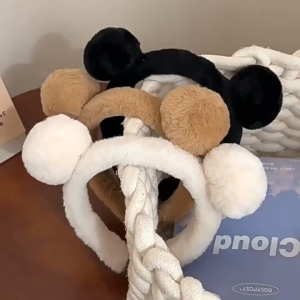 Gratis Ongkir - Bando Wanita Lucu / Bando Aksesoris Rambut / Bando Bahan Bulu / Bando Bulu Ala Korea