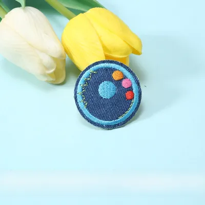 Fashionable 26 Letter Embroidery Patch Cartoon Clothes Decorative Patchwork Small Size Sticker for Denim DIY Sewing Accessories
