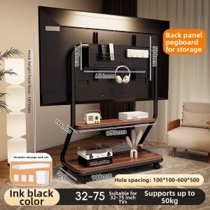 BESS | Adjustable TV Stand with Wheels 55/65/75/86 Inches