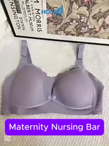 HOMIE Maternity Nursing Bra–Front Clasp/All-Day Comfort for Pregnancy & Postpartum/quick front-open